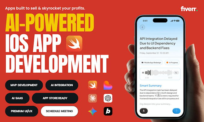 ai powered ios apps with scalable architecture and custom UI