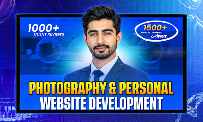 make photography website and personal portfolio website, ai chatbot development