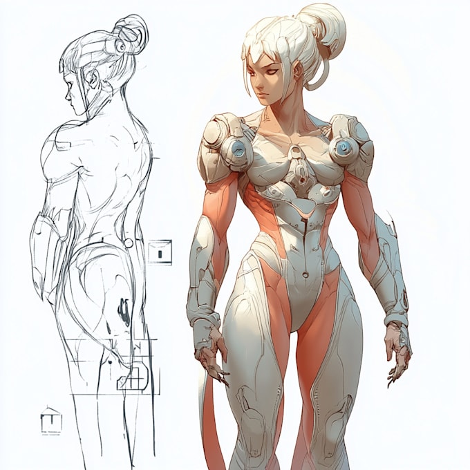 do star wars, game character or sci fi game character art