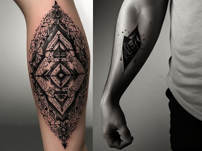 high end dotwork tattoo design for you