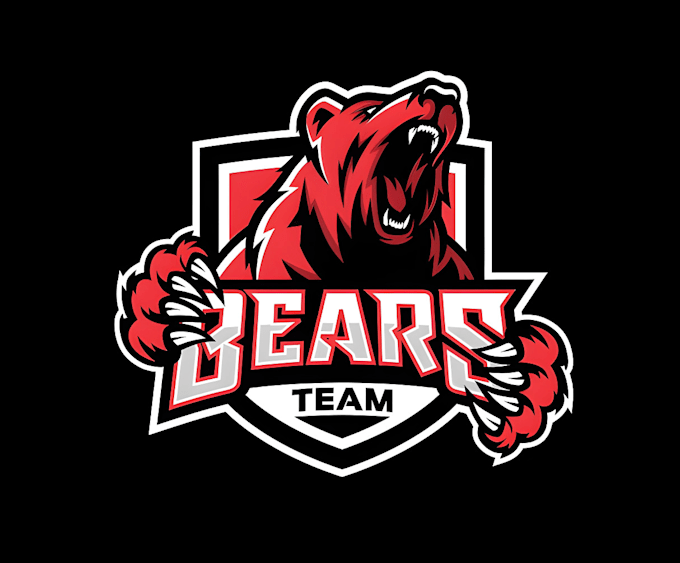 game studio bear logo design
