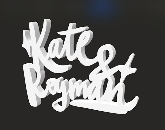 Make a customized 3d lettering file ready for 3d print by Brendashaw ...