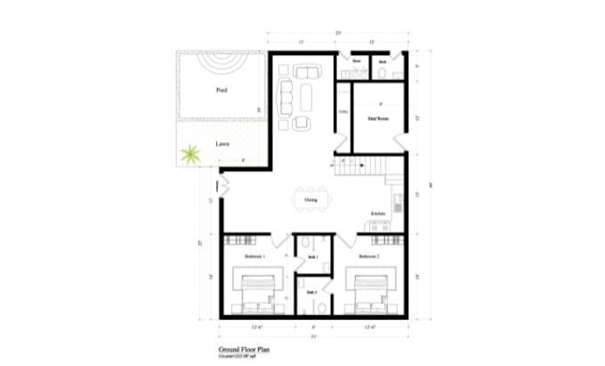 create 2d floor plan for real estate