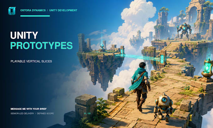 build a polished unity game prototype or vertical slice