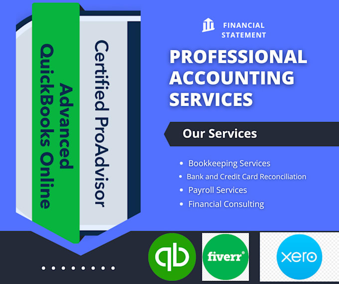 do bookkeeping, reconciliation, payroll and financial consulting in quickbooks