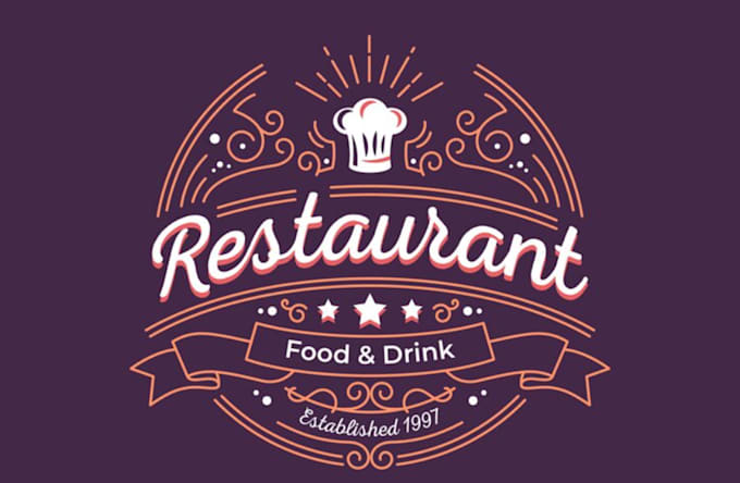 make unique restaurant food logo design