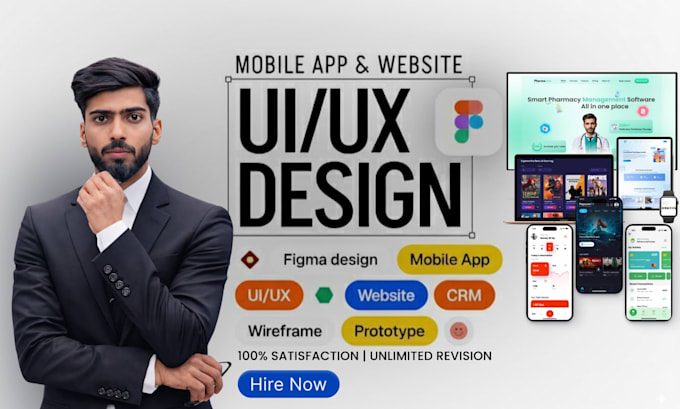 design professional mobile app UI UX, web app, landing page, and game