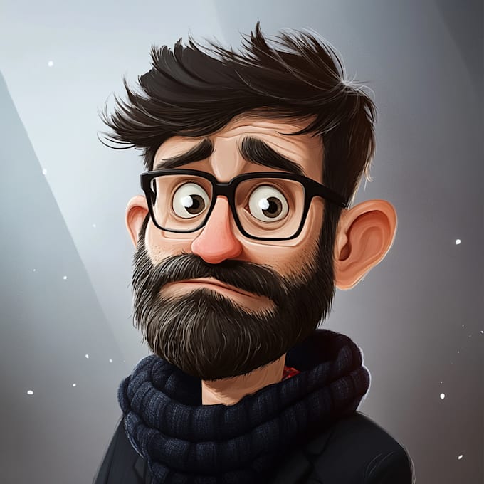 design premium caricature character