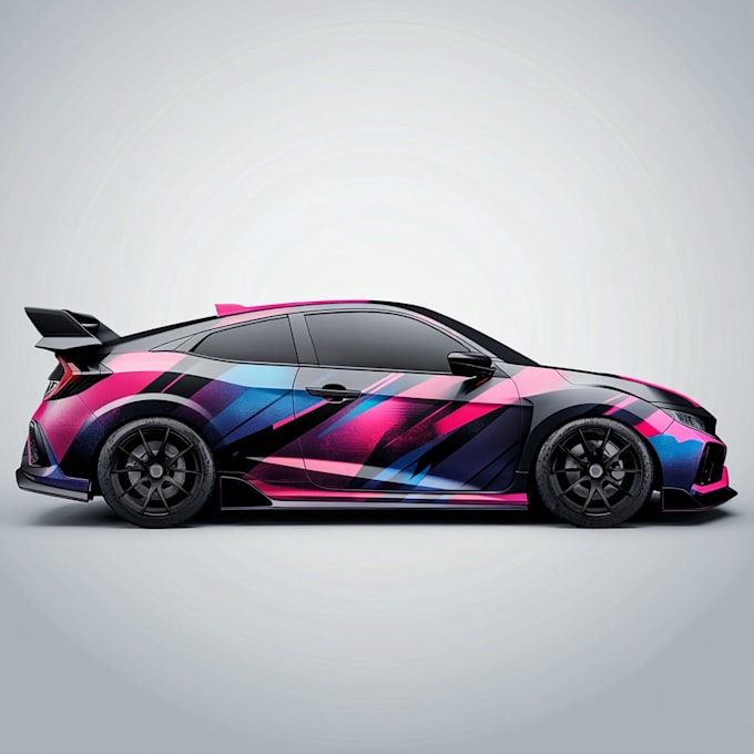 do racing car wrap design, racing car wrap