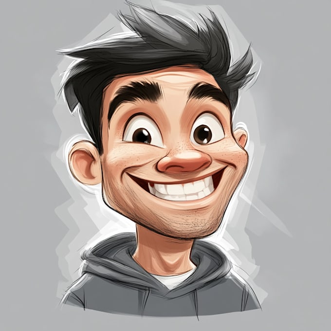 make cartoon or caricature portrait from your photo