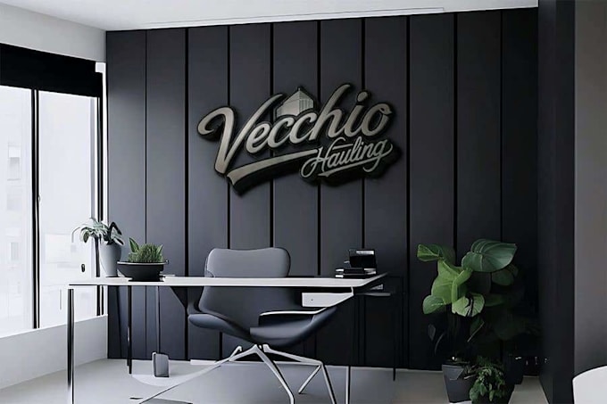 do modern minimalist monochrome wordmark typography logo
