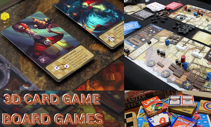 card game design board game unity game 3d card game art, tarot, box mockup poker
