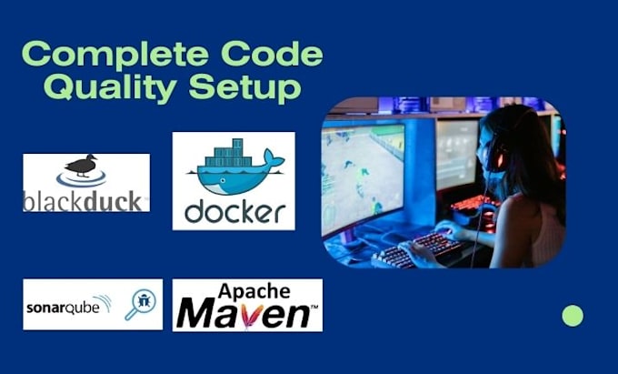 set up sonarqube, jenkins, maven, docker, black duck for code quality, security