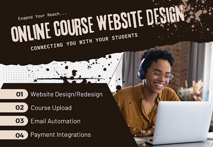 set course and school website with learnworlds, podio, kajabi or thinkfic
