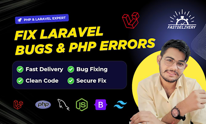 fix laravel php bugs, laravel errors, and php laravel issues quickly