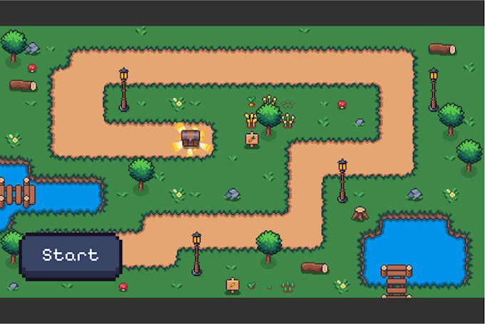 make a full unity pixel art 2d game from idea to final build