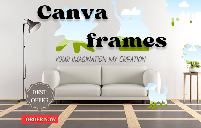 create unique custom canva frame shapes or mockups