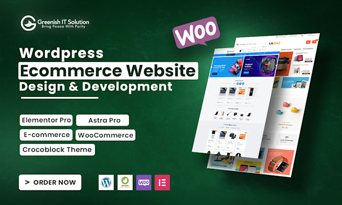 design and develop ecommerce website using woocommerce online store