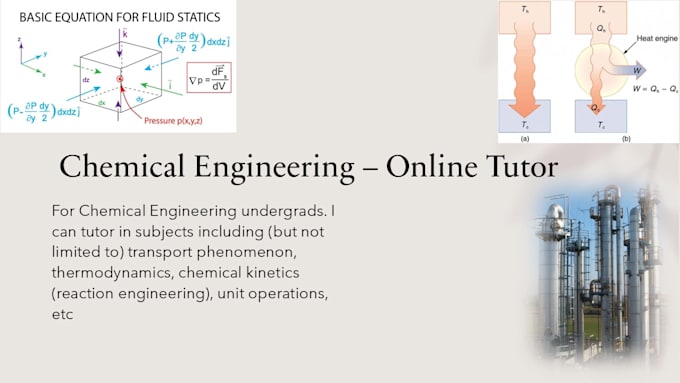 tutor you in chemical engineering