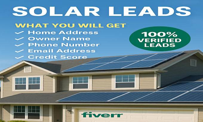 provide solar leads and roofing leads through google map