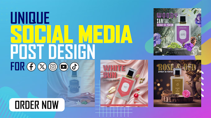 unique social media post graphics design