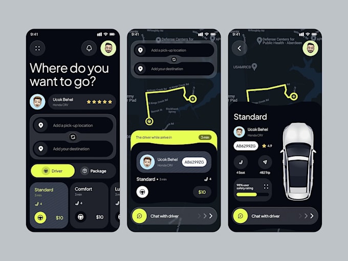 develop taxi application similar to uber and indrive
