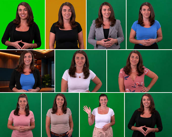 produce your green screen female spokesperson video