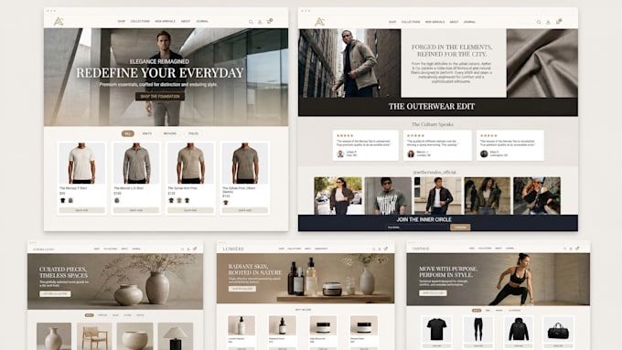 design or redesign a high converting shopify dropshipping store