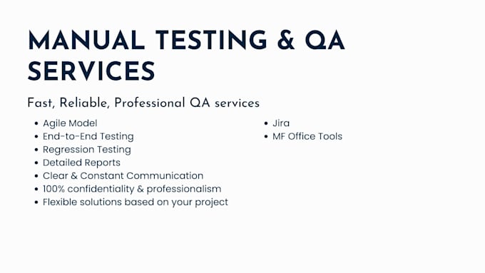 perform professional software quality assurance
