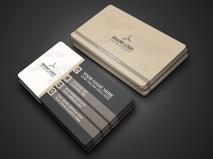 create  business card design, visiting card or post card