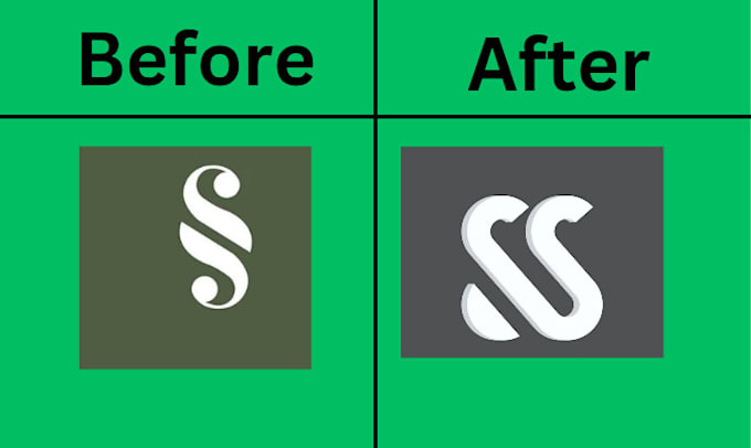 modify fix improve enhance and amend your low quality logo
