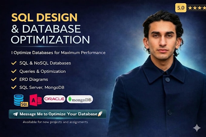 provide expert database design and development for your business needs