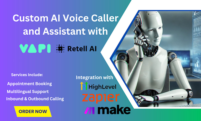 create a custom ai voice caller agent with vapi, retell, or bland ai