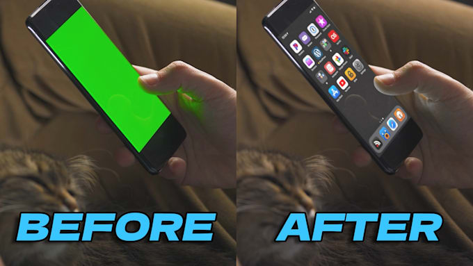 do a professional phone, TV or monitor screen replacement vfx