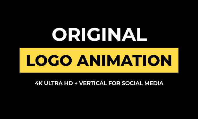create an original custom logo animation