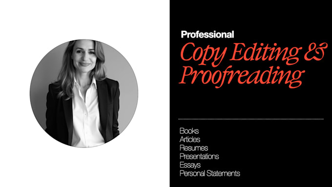 thoroughly proofread academic, thesis, and business copy