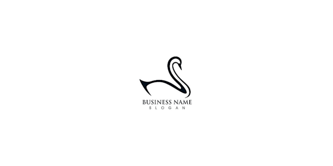 design elegant swan logo
