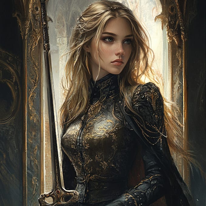 create a fantasy character or other concept art for you