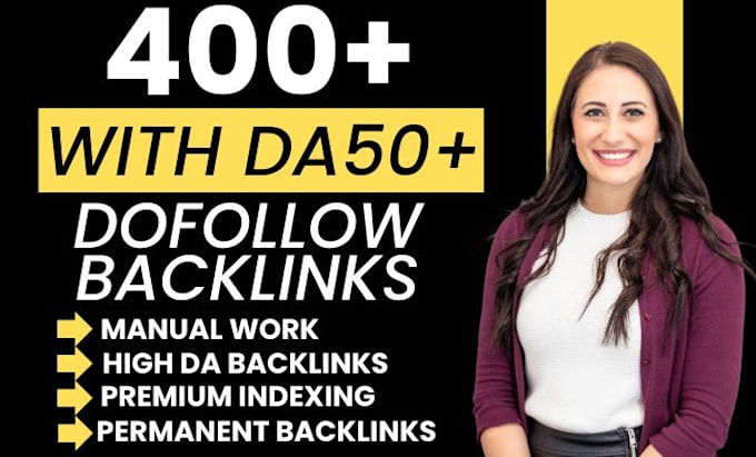 make 400 high authority da90 contextual seo dofollow backlinks