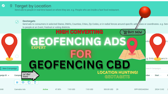 run a bucketie high converting geofencing cbd campaign with geofencing ads
