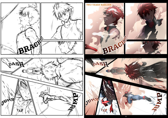 draw beautiful manga, comic and webtoon drawings