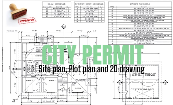 Design site plan, plot plan of your property for city permit by ...