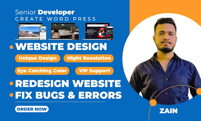 fix wordpress website, redesign and make it responsive