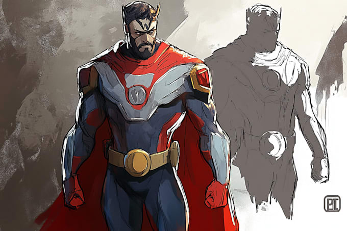 design original superhero character
