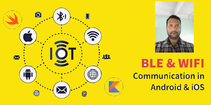 develop iot ble wifi mobile app using swift kotlin flutter and python nodejs