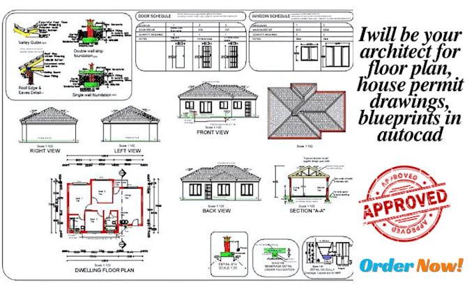 Do architectural permit drawing set in autocad and revit by Ron_weber2 ...