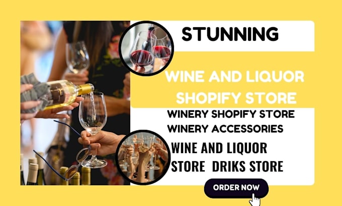 design wine shopify store liquor store winery store red wine brewery website