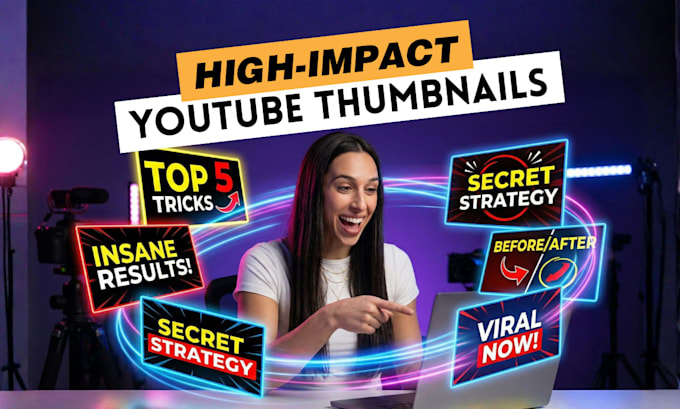 create an attractive and engaging youtube thumbnail
