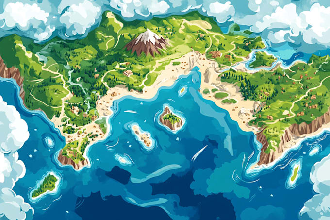 Create map illustration vector illustration vector map by Susannanie ...