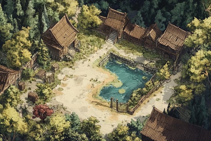 draw a custom map for fantasy, scifi, book or boardgame